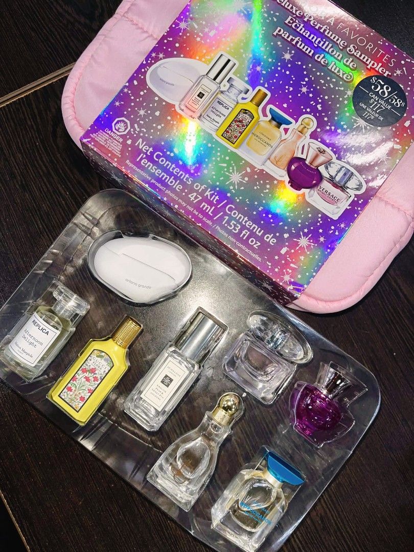Deluxe Perfume Sampler Set (Category: Fragrance & Deodorants) located in Pasig City. Submitted by stuffsnme (Listing ID 1432590013, Image 1). Description: - Deluxe Perfume Sampler Set - Includes a variety of luxury perfume samples - Ideal for discovering new scents or travel.