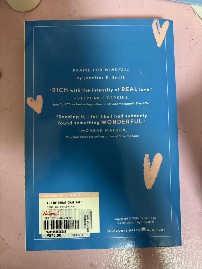 Field Notes on Love (Category: Storybooks) located in Paranaque City. Submitted by queenie2468 (Listing ID 1432517783, Image 2). Description: .