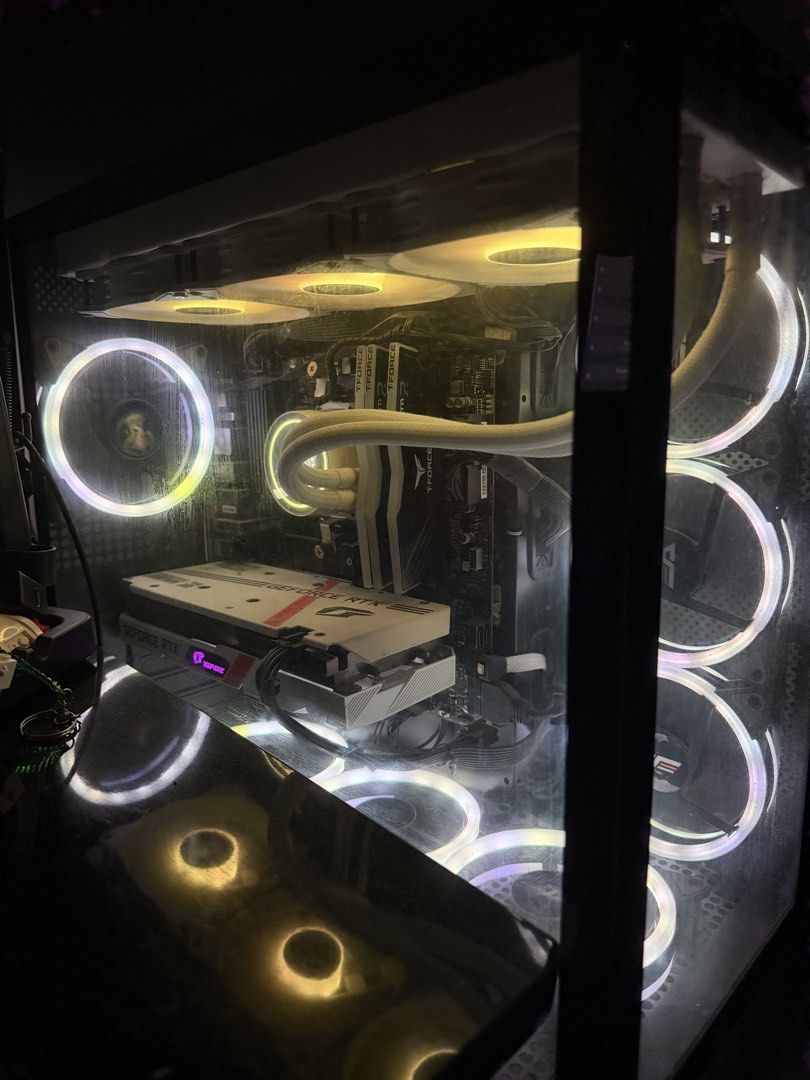 Gaming PC - AMD Ryzen 5 5600G, RTX 3050 (Category: Desktops) located in Quezon City. Submitted by pc_318 (Listing ID 1432575341, Image 1). Description: For sale system Description MSI B550M PRO VDH - WIFI Ryzen 5 5600g Colorful iGame GeForce RTX 3050 8GB Ultra W Duo OC V2-V T-Force Delta RGB 32gb ram ddr4 3200mhz (2x8) + (1x16) Corsair RM650 650 Watt 80 Plus Gold Fully Modular ATX PSU YGT DF-360 ARGB CPU Liquid Cooling White Apacer 512gb nvme m.2