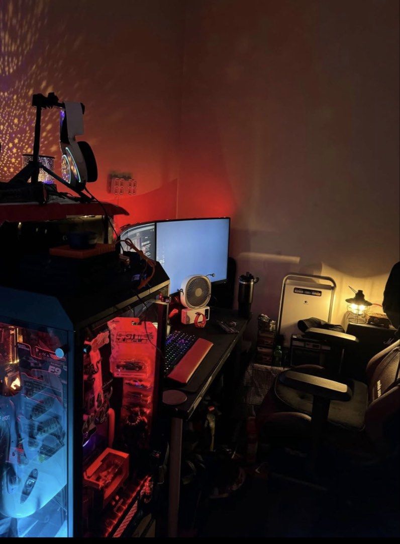 Gaming PC Setup (Category: Desktops) located in Kuala Lumpur. Submitted by ajresources (Listing ID 1432402808, Image 1). Description: Hi wanted to letgo my setup this setup have been build during pandemic 3years plus still in good working cond still can gaming *very good for simulation game *studio recording *Video editing All part ive listed here. 1.Asus rog xg32v(unoticeable tiny dot) 1.Asus xg 32vq(unoticeable tiny dot) 3.cpu Ryzen 5 2600 4.Ca
