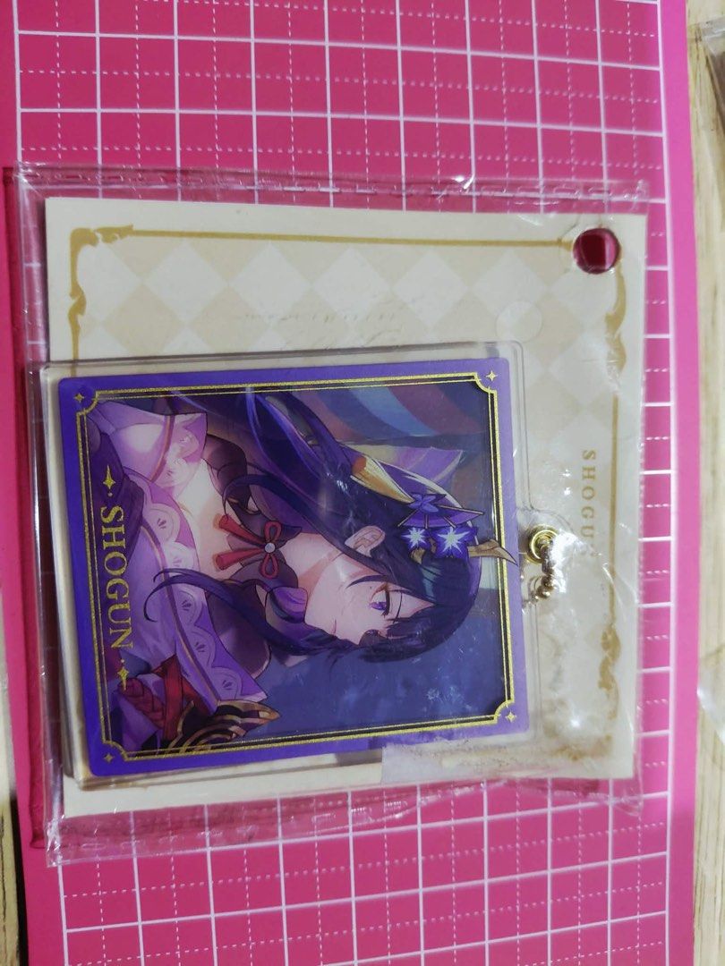 Genshin Impact Raiden Shogun Acrylic Stand (Category: Character Goods) located in San Juan City. Submitted by riggieee (Listing ID 1432547270, Image 1). Description: -havent opened, brand new -official merch -dm if interested!.
