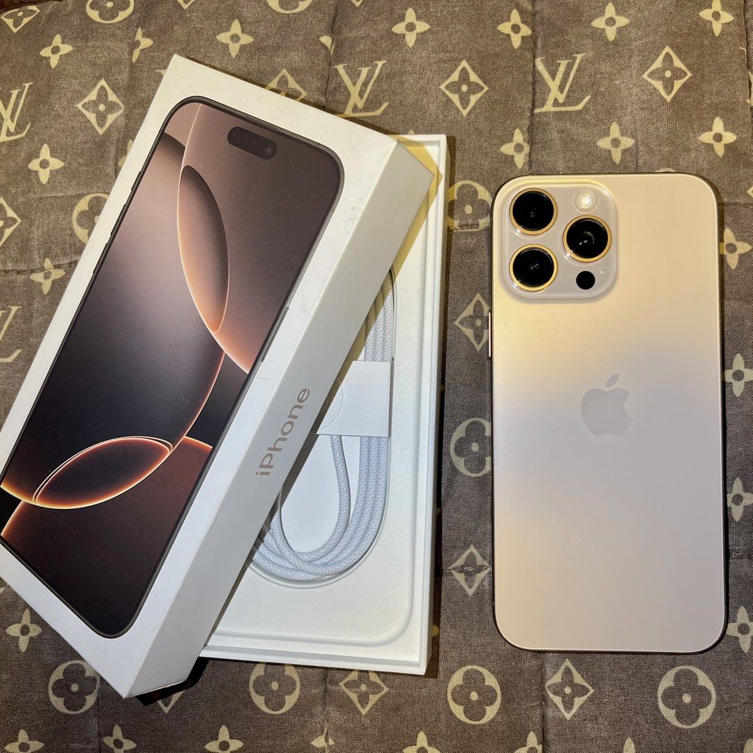 Iphone 16 Pro Max 256GB eSim US Variant (Category: iPhone 16 Series) located in Bocaue. Submitted by yinnn10 (Listing ID 1432508124, Image 1). Description: With box and unused cord ⚡️ 91% BH sobrang kunat Directly US bought Lady-owned 1st owner No hidden issue No history of repair All original 📍 Santa Maria, Bulacan Meetup only nearby areas .