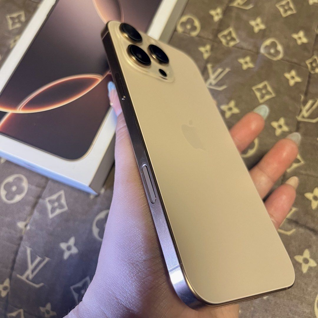 Iphone 16 Pro Max 256GB eSim US Variant (Category: iPhone 16 Series) located in Bocaue. Submitted by yinnn10 (Listing ID 1432508124, Image 3). Description: With box and unused cord ⚡️ 91% BH sobrang kunat Directly US bought Lady-owned 1st owner No hidden issue No history of repair All original 📍 Santa Maria, Bulacan Meetup only nearby areas .