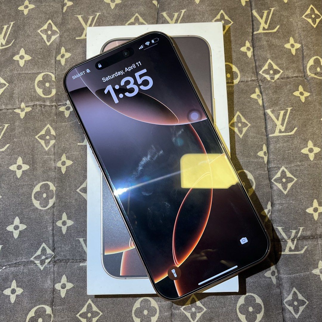 Iphone 16 Pro Max 256GB eSim US Variant (Category: iPhone 16 Series) located in Bocaue. Submitted by yinnn10 (Listing ID 1432508124, Image 2). Description: With box and unused cord ⚡️ 91% BH sobrang kunat Directly US bought Lady-owned 1st owner No hidden issue No history of repair All original 📍 Santa Maria, Bulacan Meetup only nearby areas .
