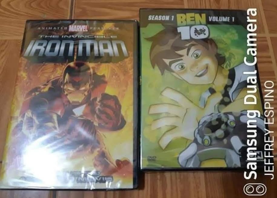 Iron Man & Ben 10 DVD (Category: CDs & DVDs) located in Quezon City. Submitted by jeffreyespino (Listing ID 1432398456, Image 1). Description: Price: Php350 each All original DVD We accept cash, GCash / Maya 09152688298, 09989968742, Gotyme, BPI, BDO, LBC, Cebuana Lhuiler, MLhuiler and Palawan Express payments. For faster transaction sms us thru 09989968742 Deliver / pick up thru Grab, Lalamove etc. Shipping via JRS Express or LBC (delivery or sh