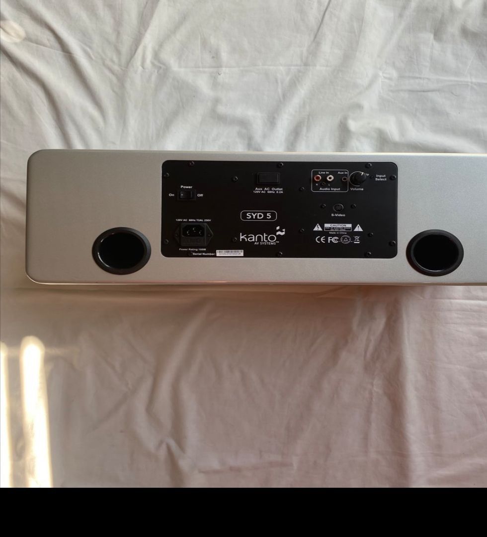 Kanto SYD 5 Powered Speaker (Premium Sound System) (Category: Soundbars, Speakers & Amplifiers) located in Antipolo. Submitted by canadafindss (Listing ID 1432442882, Image 3). Description: 🇨🇦 CANADA ITEMS 🇨🇦 Kanto SYD 5 Powered Speaker (Premium Sound System) 🔊 Specifications: • Type: Powered / Active Speaker (no amp needed) • Output Power: ~100W peak • Drivers: Dual 3” woofers + dual tweeters • Bluetooth: Yes (wireless streaming) • Inputs: 