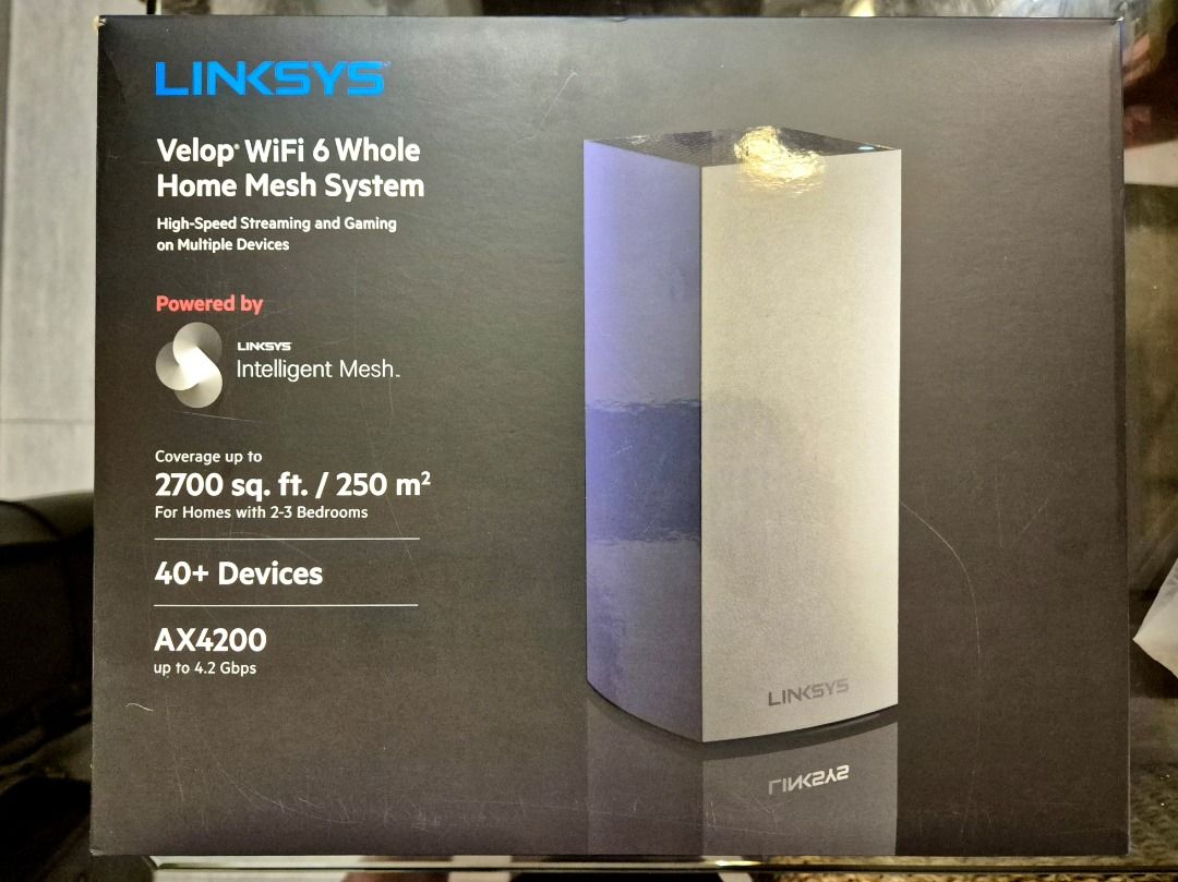 Linksys WiFi 6 Tri-Band Mesh High Speed Router
