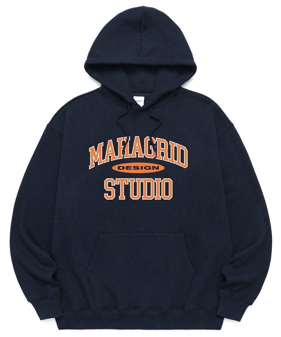 Mahagrid Design Studio Hoodie (Category: Hoodies) located in Masinloc. Submitted by em1997 (Listing ID 1432582945, Image 1). Description: - Navy blue Mahagrid hoodie - Features the "Mahagrid Design Studio" logo - Comfortable material - Includes a hood and front pocket - Perfect for casual wear - Stylish and versatile.