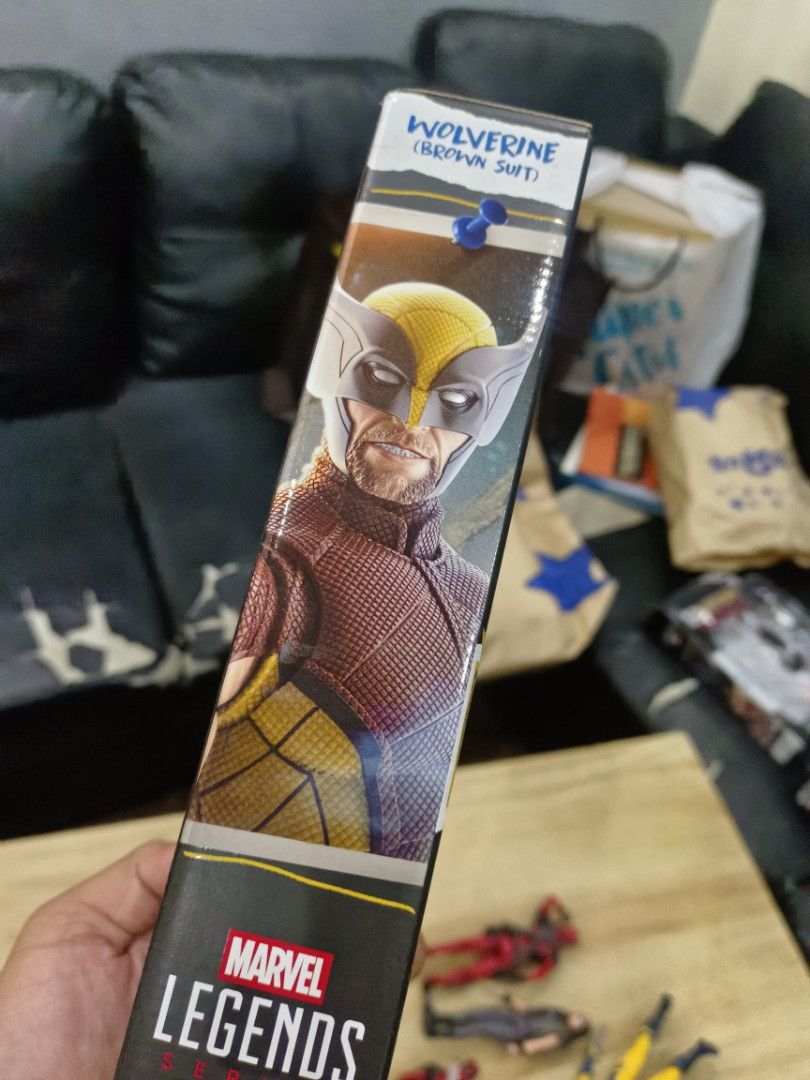 Marvel Legends Deadpool & Wolverine Wolverine (Brown Suit) (Category: Figurines & Statues) located in Bulacan. Submitted by lurenzrroq86278 (Listing ID 1432530338, Image 3). Description: *Marvel Legends DeadPool and Wolverine Marvel Legends Wolverine (Brown Suit) -- Sealed Brand New P2,000 Nego *Jazwares Total Anime Chainsaw Man 6.5-inch Figure BIB w/ Alt Head, Arms & Mouthpiece No stand P1,700 Nego *Marvel Legends Daredevil Born Again Daredevil 