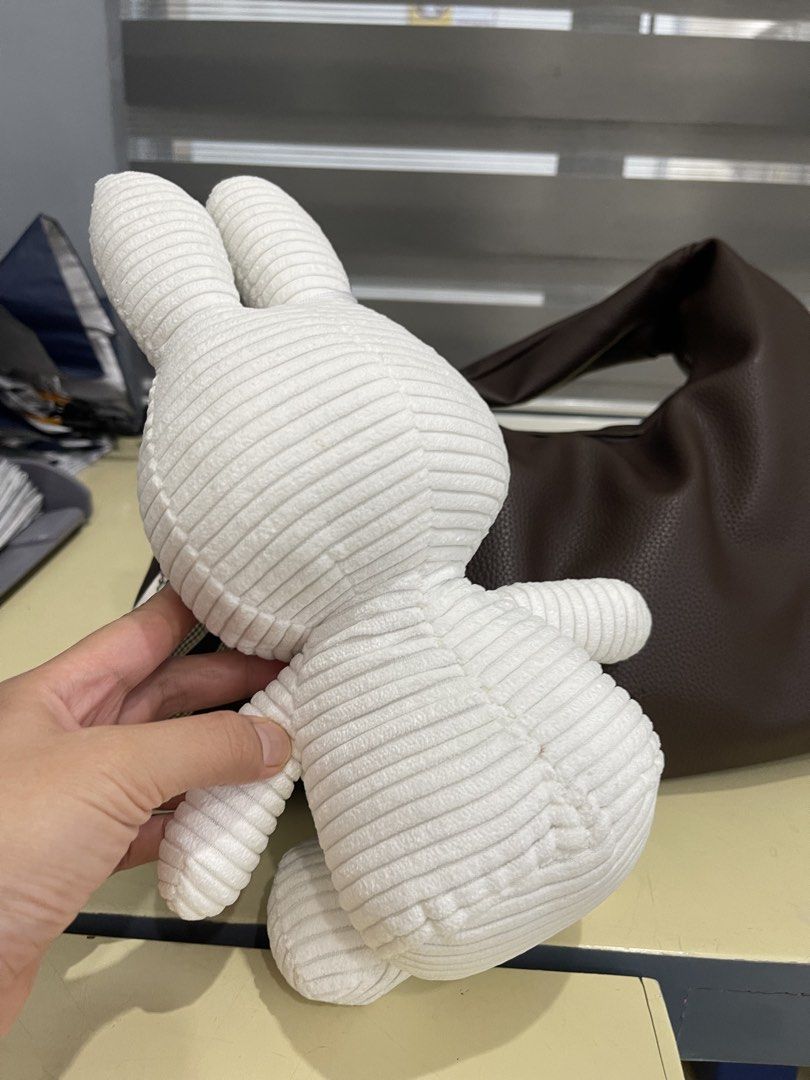 Miffy Corduroy Plush Toy (Category: Plushies & Soft Toys) located in Cauayan City . Submitted by preloved_goodiesss (Listing ID 1432442106, Image 2). Description: - Adorable Miffy plush toy. - Made of soft corduroy fabric. - Features the iconic Miffy design. - Perfect for cuddling or decoration. - Classic and timeless look. - Great gift for Miffy fans..