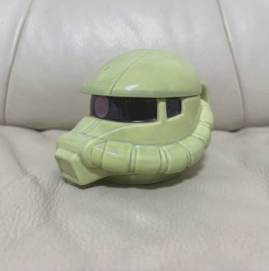 Mobile Suit Gundam MS-06F Zaku Head Mug Cup Gundam Cafe Limited [RX-78-2 Gundam] (Category: Coffee & Tea Tableware) located in Makati City. Submitted by newtypecollectibles (Listing ID 1432551099, Image 3). Description: - New / Unused Php 5,000 [LAST price].