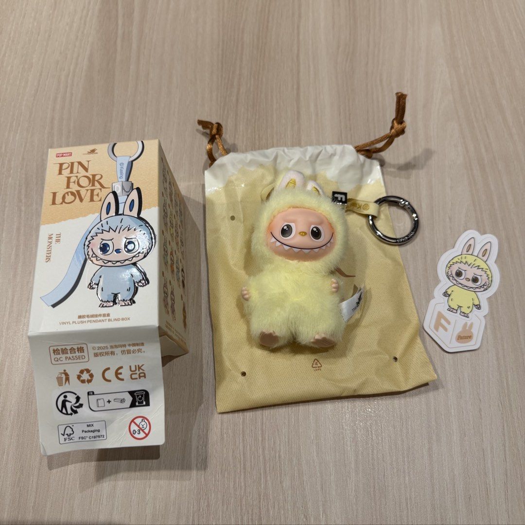 Monsters Pin for Love F (Category: Designer & Blind Box Toys) located in Quezon City. Submitted by jshoppppp (Listing ID 1432529950, Image 2). Description: Brand-new, complete set. Letter F, color yellow BPI, BDO or Gcash Delivery c/o buyer.