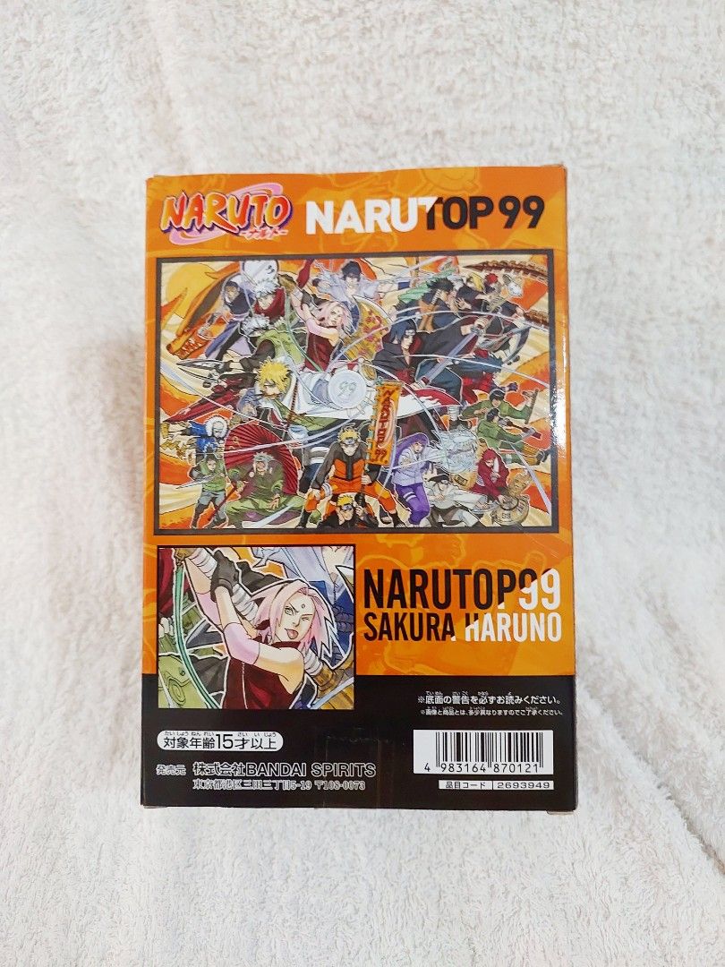 Naruto Shippuden Narutop99 Sakura Haruno Bandai Spirits Banpresto Figure Authentic (Category: Figurines & Statues) located in Antipolo. Submitted by sai.bns (Listing ID 1432593416, Image 3). Description: BRAND NEW MINT IN SEALED BOX Size: Approximately 15cm to 20cm in height. Material: PVC.