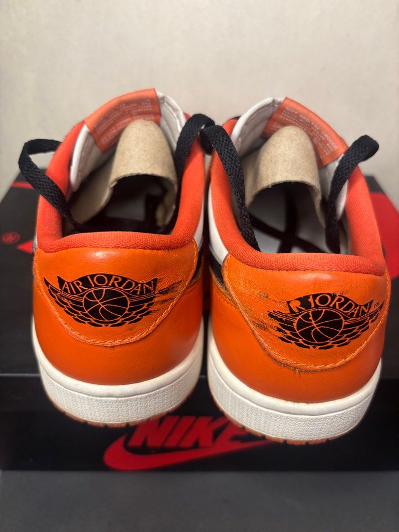 Nike Air Jordan Low Starfish (Category: Sneakers) located in Manila. Submitted by kyleveee (Listing ID 1432429207, Image 3). Description: Authentic Needs cleaning Issue: fading logos at the back.