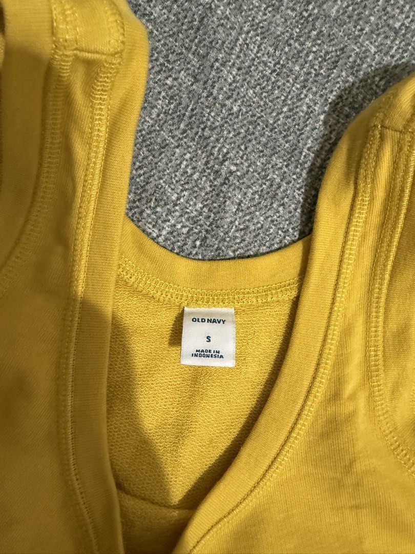 Old Navy Yellow Romper - Size S (Category: Rompers) located in Manila. Submitted by kmd22 (Listing ID 1432562460, Image 2). Description: - Old Navy yellow romper - Size: Small (S) - Sleeveless design - Scoop neckline - Drawstring waist - Features pockets - Made of soft fabric.