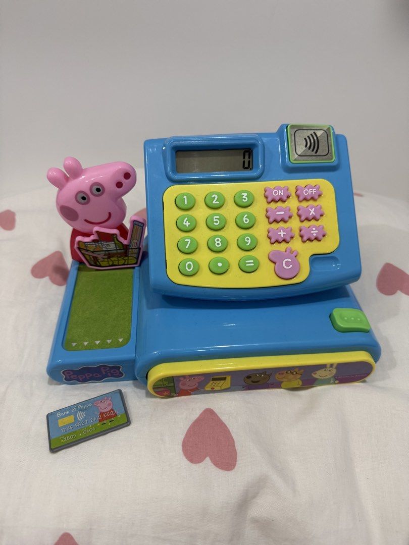 Peppa Pig Cash Register Toy (Category: Kids Toys) located in Cainta. Submitted by jroseburn (Listing ID 1432518887, Image 1). Description: •still works.