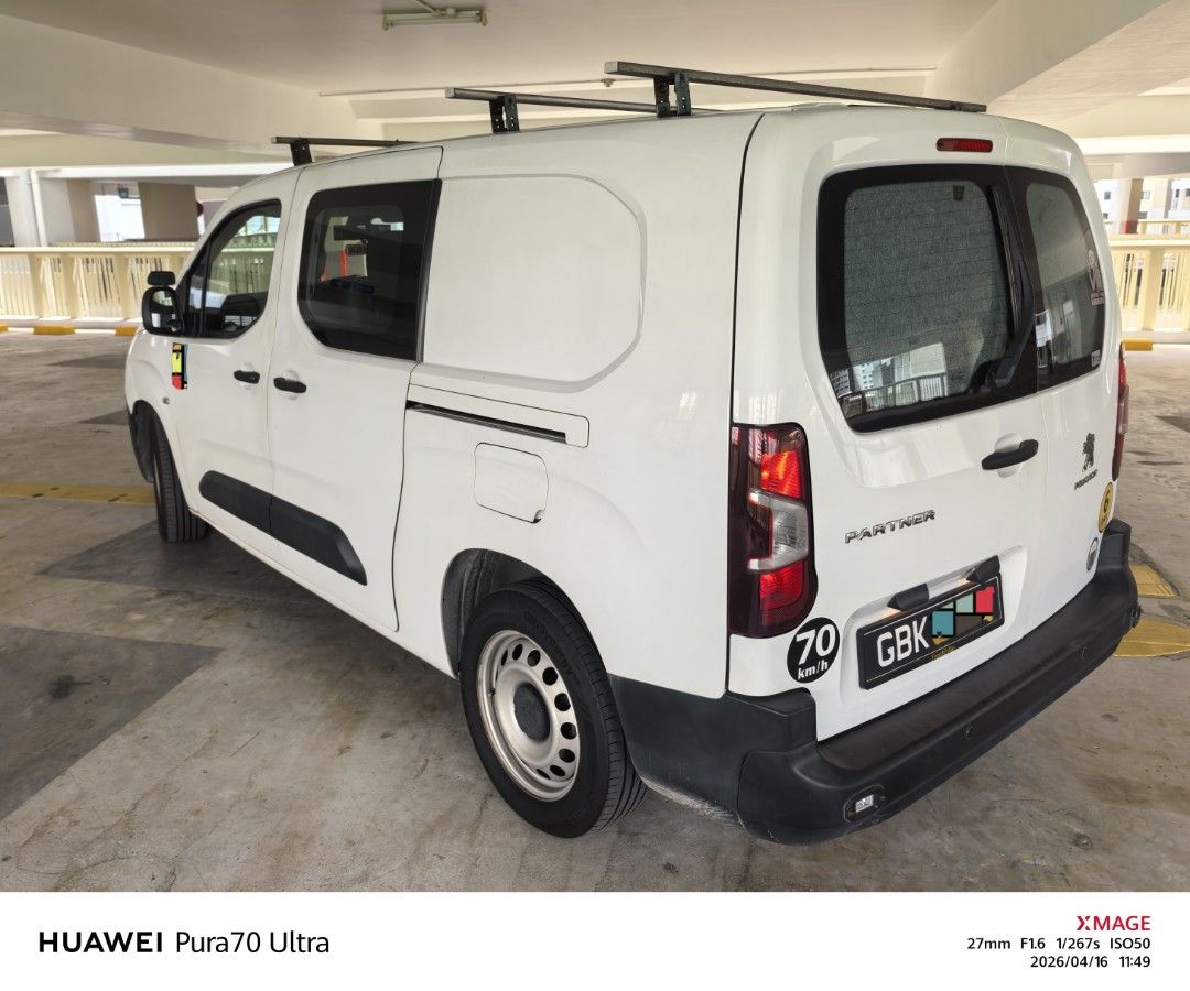 Peugeot Peugeot Partner 1.5A BlueHDi LWB Peugeot Partner 1.5A BlueHDi LWB Auto (Category: Used Commercial Vehicles for Sale) located in Singapore. Submitted by wengege (Listing ID 1432453616, Image 3). Description: Peugeot Partner 1.5A BlueHDi LWB. *Personal & family Usage only. *Accident free *Original paintwork (White) *Auto Transmission! Diesel Engine. *Long Wheel Base With Large Cargo Space. *Well Maintained & regularly service without exceed