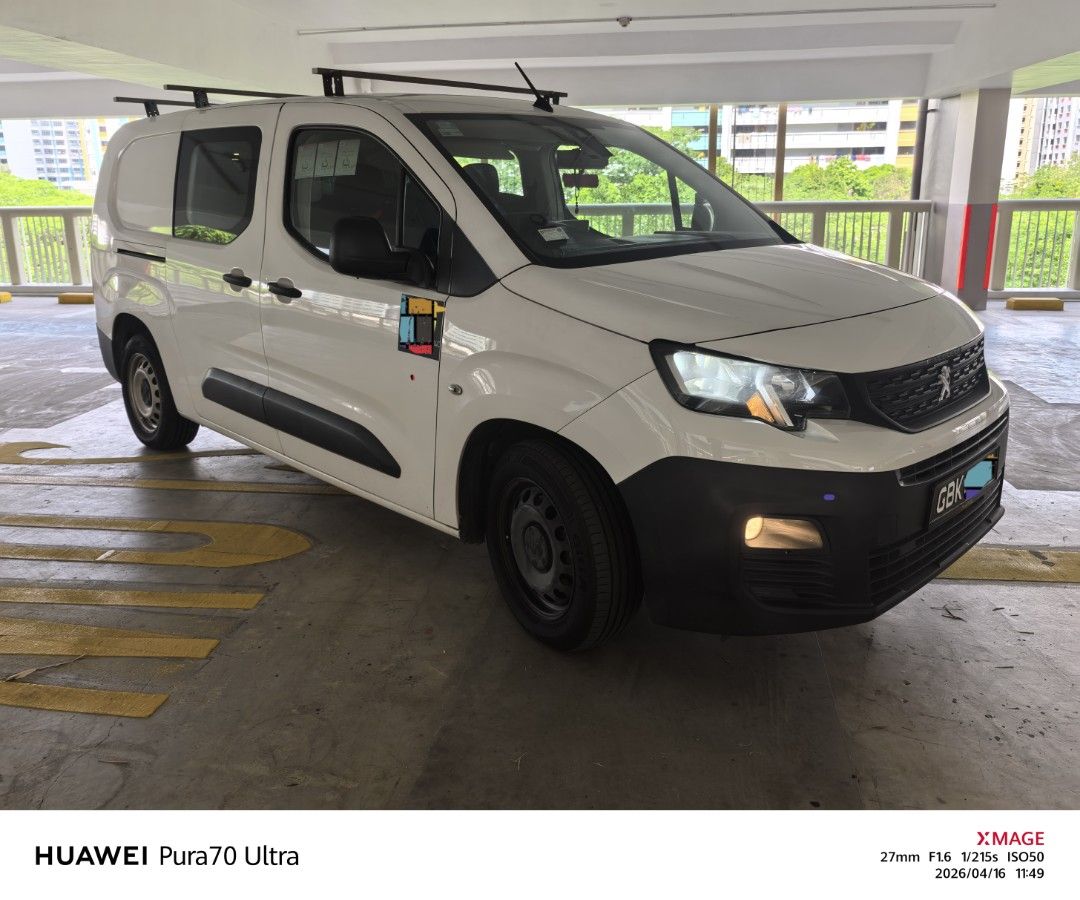 Peugeot Peugeot Partner 1.5A BlueHDi LWB Peugeot Partner 1.5A BlueHDi LWB Auto (Category: Used Commercial Vehicles for Sale) located in Singapore. Submitted by wengege (Listing ID 1432453616, Image 1). Description: Peugeot Partner 1.5A BlueHDi LWB. *Personal & family Usage only. *Accident free *Original paintwork (White) *Auto Transmission! Diesel Engine. *Long Wheel Base With Large Cargo Space. *Well Maintained & regularly service without exceed