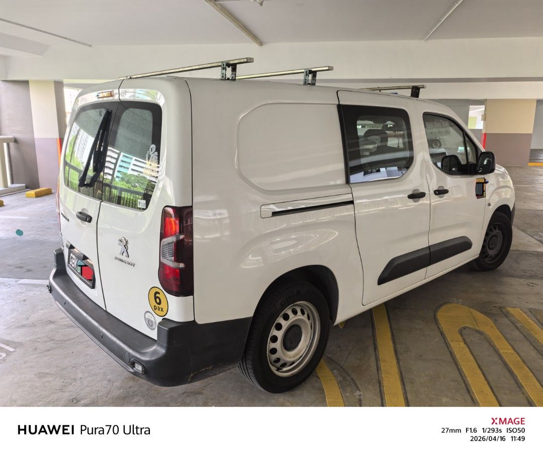 Peugeot Peugeot Partner 1.5A BlueHDi LWB Peugeot Partner 1.5A BlueHDi LWB Auto (Category: Used Commercial Vehicles for Sale) located in Singapore. Submitted by wengege (Listing ID 1432453616, Image 2). Description: Peugeot Partner 1.5A BlueHDi LWB. *Personal & family Usage only. *Accident free *Original paintwork (White) *Auto Transmission! Diesel Engine. *Long Wheel Base With Large Cargo Space. *Well Maintained & regularly service without exceed