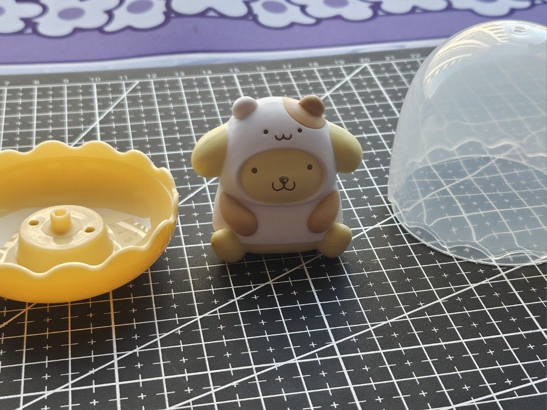 Pompompurin Itlog Figure (Category: Figurines & Statues) located in Manila. Submitted by cloudita (Listing ID 1432439659, Image 3). Description: ° with sanrio markings ° detachable base and cover.
