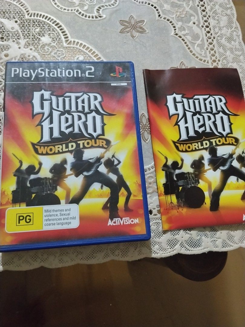 Ps2 guitar hero world tour (Category: PlayStation) located in Manila. Submitted by cruzivanpatrick (Listing ID 1432404149, Image 1). Description: ps2 game pal region tested working meet up lrt 1 abad santos station deliver kayo mag book g cash shipping payment first lbc or jrs thanks.