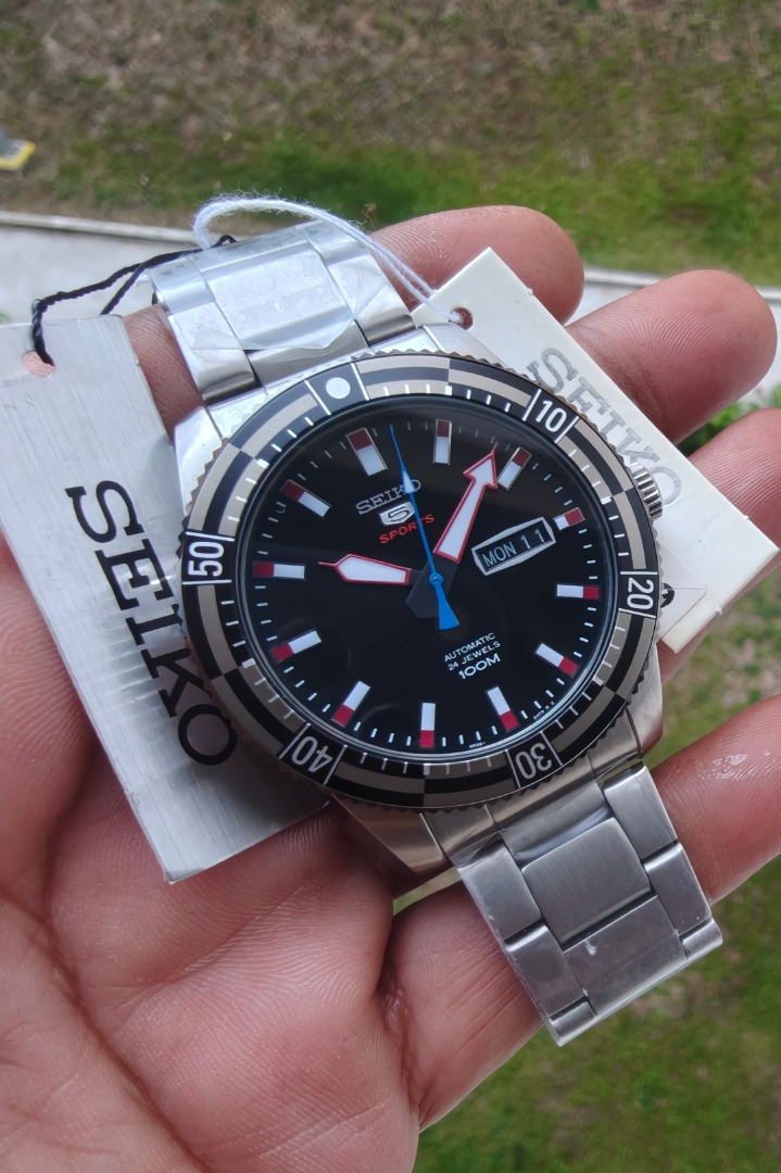 Rare Seiko Racing Rally SRP735K1 Black Dial Full AD Set, Men's Fashion ...