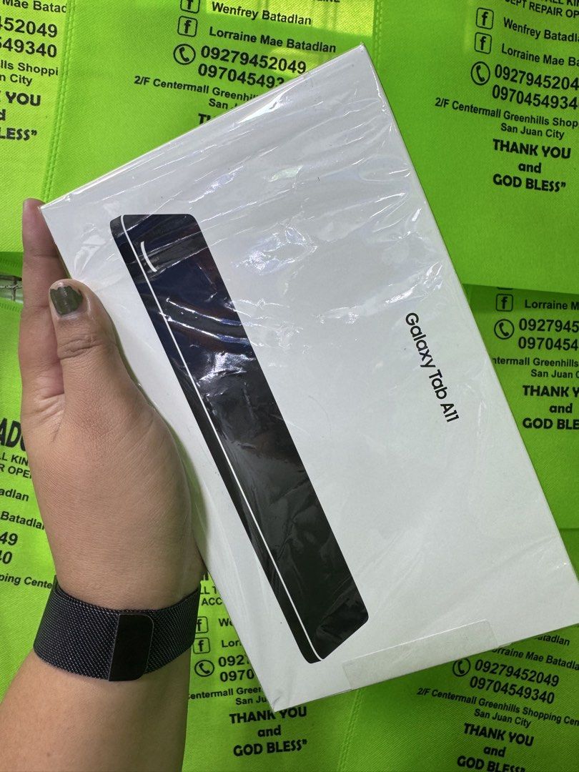 SAMSUNG TAB A11 (Category: Android) located in San Juan City. Submitted by wainefreygadgetshop (Listing ID 1432560760, Image 3). Description: SAMSUNG TAB A11 64gb (WIFI ONLY) BRANDNEW SEALED with 1 YEAR WARRANTY AT ANY SAMSUNG SERVICES GOODS FOR ONLINE CLASS FOR OFFICE FOR KIDS SEARCH NYO NALANG FULL SPECS For fast transaction call/text 09279452049,09704549350 *PAG COD SAMIN ANG PERSONAL RIDER Required po yung Payment First sa shipping !if our tr