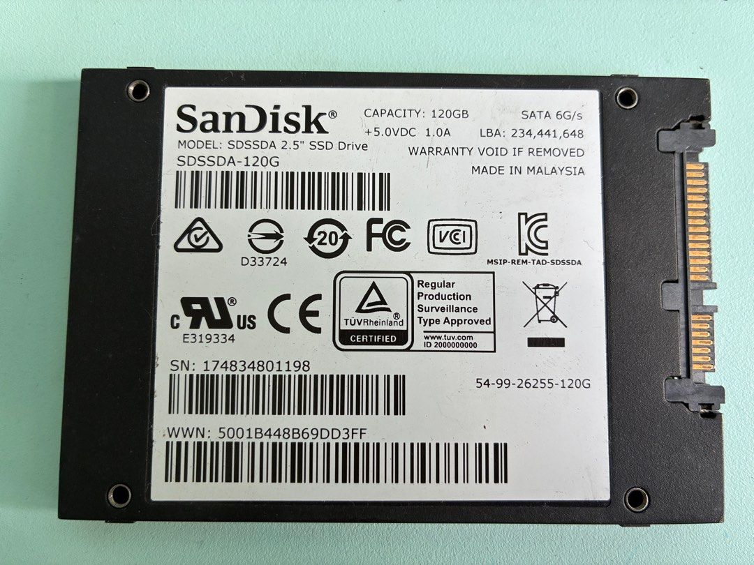 SanDisk SSD PLUS 120GB 2.5" SSD485830341753589761