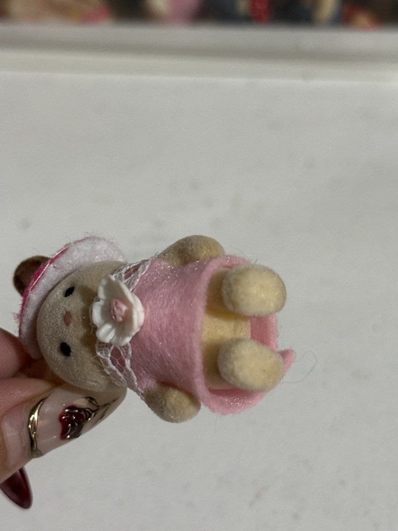 Sylvanian Families Chocolate Rabbit DIY Pink Mushroom Baby Figurine (Category: Designer & Blind Box Toys) located in Antipolo. Submitted by kiksy.closet (Listing ID 1432596159, Image 3). Description: Sylvanian Families Chocolate Rabbit DIY Pink Mushroom Baby Figurine - w minimal dirt - check pics to evaluate condition.