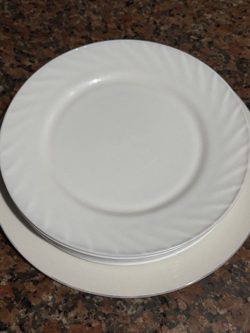 TAKE ALL: White Dinner Plates Set (Category: Dinnerware & Cutlery) located in Quezon City. Submitted by sortstudio.___ (Listing ID 1432504133, Image 3). Description: LAST PRICE POSTED No delivery outside the metro for this item. Via lala or grab only..