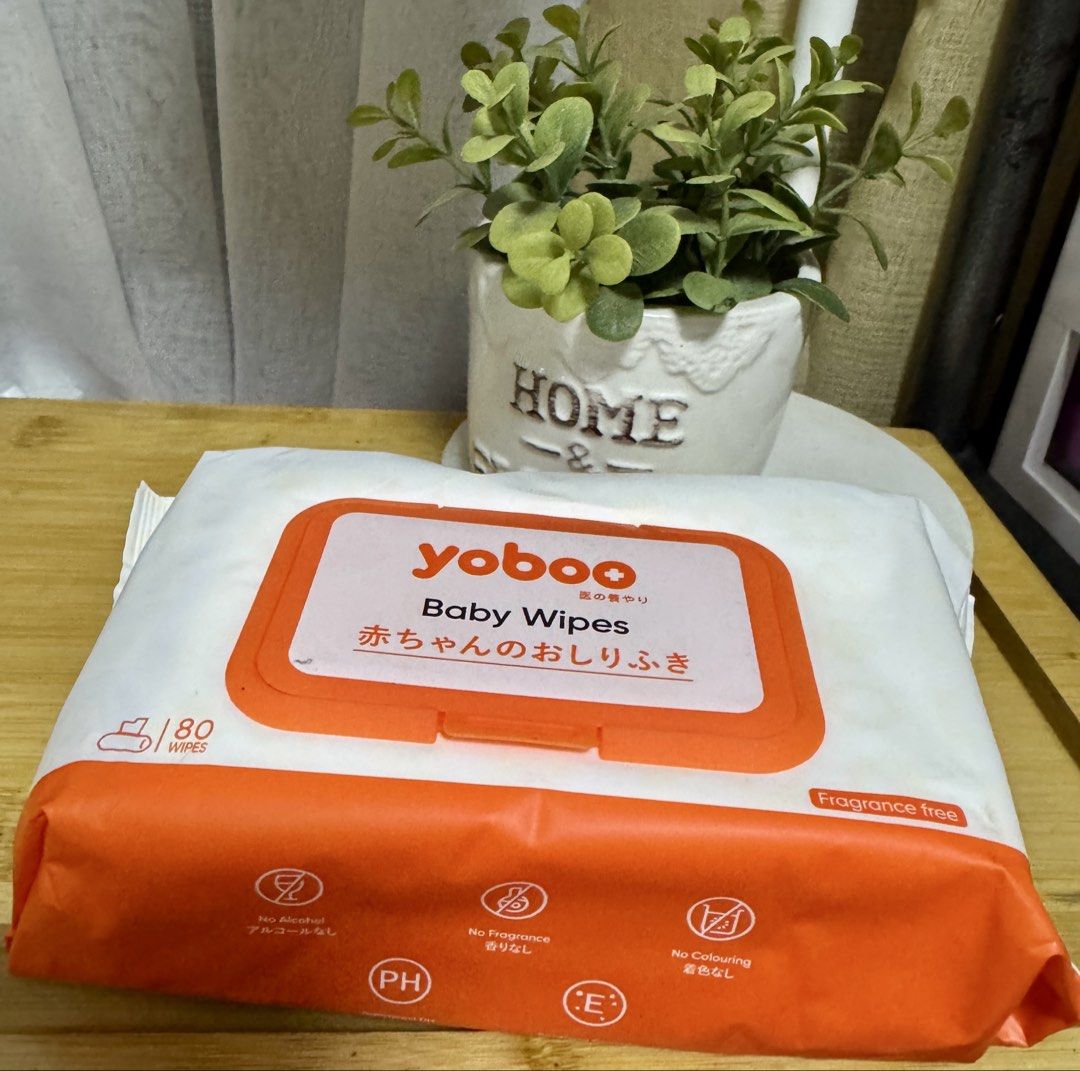 yoboo 80pcs baby wipes (Category: Diapers & Baby Wipes) located in Quezon City. Submitted by kryshnanzyanna (Listing ID 1432406148, Image 1). Description: yoboo 80pcs baby wipes — can be used on both hands & face — exp:03/2028 😍₱50😍.