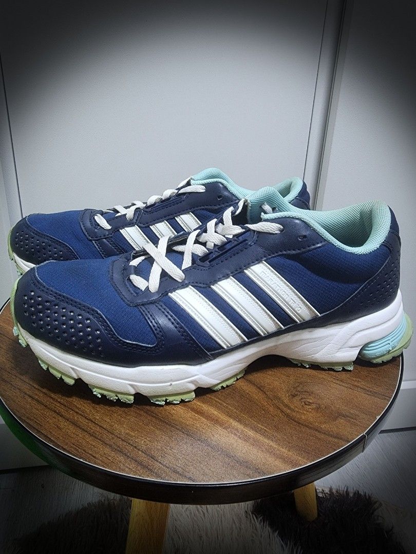 Adidas Marathon TR 10 Running Shoes (Category: Sneakers) located in San Jose del Monte. Submitted by lberry08 (Listing ID 1432729210, Image 2). Description: Color : Navy Blue/White/Powder Blue/Hazel Green/Coral Blue Country of Origin : China Original Adidas shoes. 25cm. Negotiable. What you see is what you get..