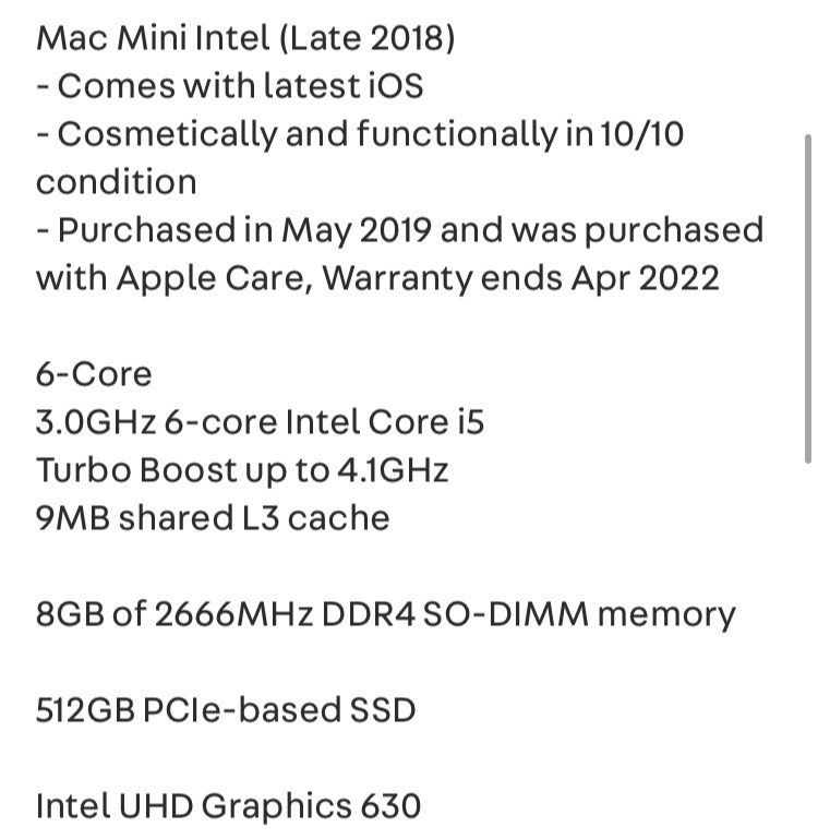 Apple Mac Mini - Space Gray436890187953623042