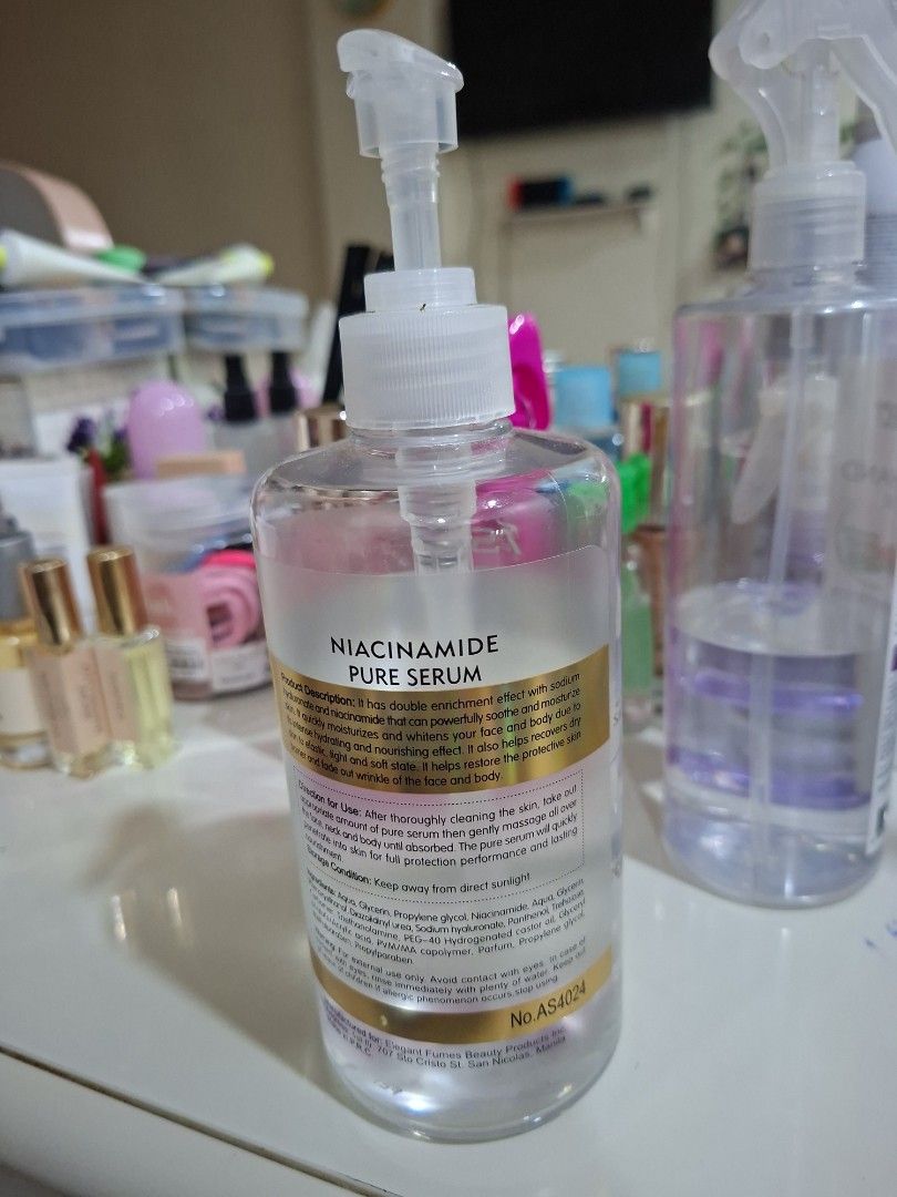 Ashley Niacinamide Pure Serum (Category: Body Care) located in Manila. Submitted by madtb (Listing ID 1432696020, Image 2). Description: 2 in 1 Face and body Whitening and Hydrating.