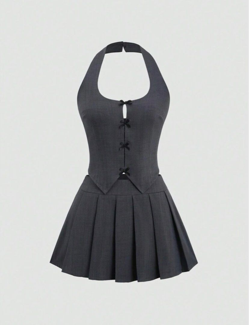 Backless Sleeveless Top with Skirt (Category: Sets or Coordinates) located in Cagayan de Oro. Submitted by velvetfindss (Listing ID 1432771787, Image 1). Description: Bought it for 800+, used only once for a trip. Can slightly negotiate..