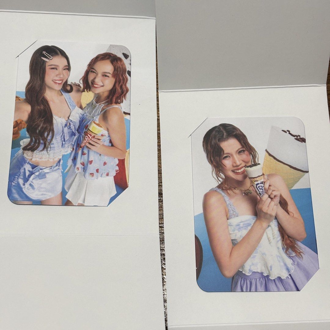 Bini Photocard (Category: K-Wave Merchandise) located in Paranaque City. Submitted by walanas (Listing ID 1432726734, Image 1). Description: - Members in summer outfits - Each card in a white frame - Featuring members with ice cream cones name your price!! .