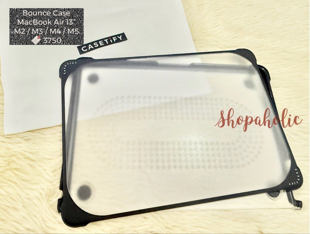 Casetify Bounce Case for MacBook Air 13” M2/M3/M4/M5 (Category: Laptops & Notebooks) located in Caloocan City. Submitted by shopaholic.nej (Listing ID 1432650767, Image 1). Description: 🌟AVAILABLE ONHAND🌟 🌟BRAND NEW & AUTHENTIC🌟 📍North Caloocan 💰Gcash / BPI / Maribank (Seabank) 🚚 grab/lalamove/J&T (no shapi checkout) .