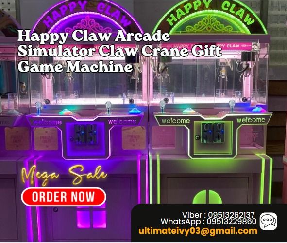 Claw Arcade Simulator Prize Vending Claw Crane Gift Game Machine for ...