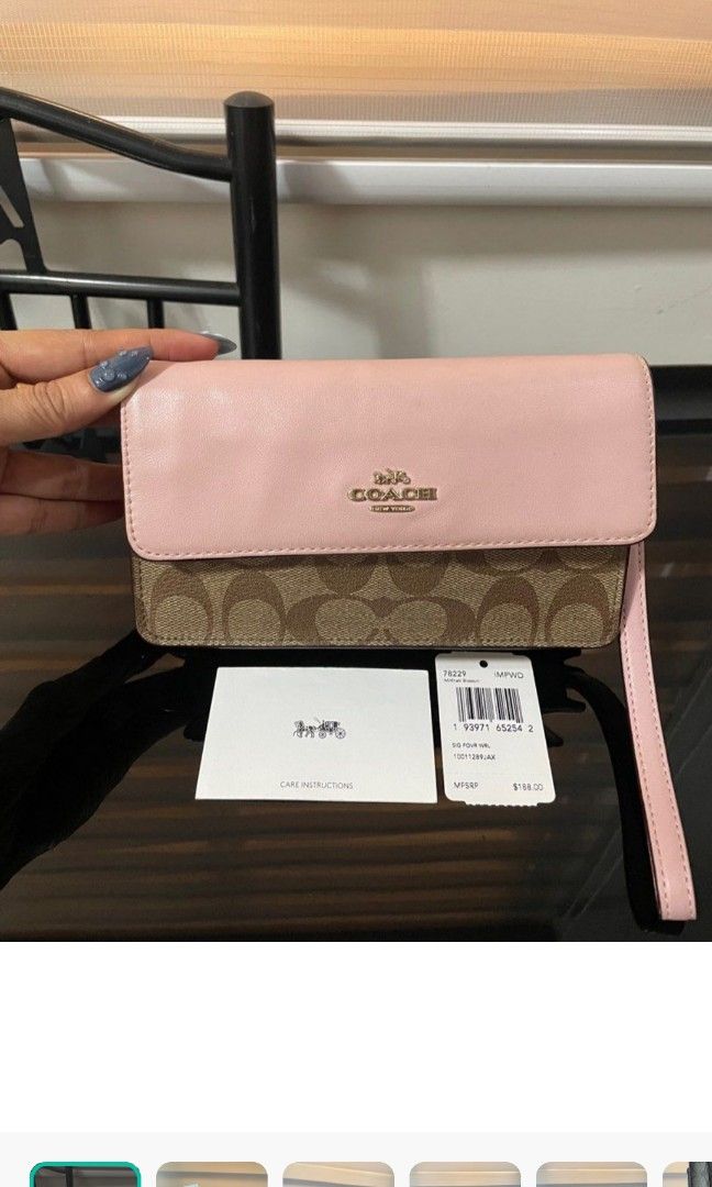 Coach Wristlet (Category: Luxury Bags & Wallets) located in Rizal. Submitted by stobelly (Listing ID 1432725812, Image 2). Description: Original Coach Wristlet Actual photo posted Issue: expired leather inside but all parts in almost new condition see last photo.