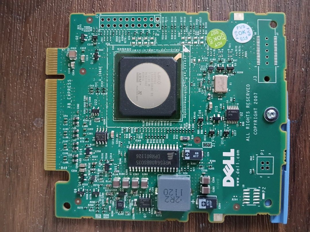 Dell PCI-E RAID Controller Card for PowerEdge R310 Server (Category: Computer Parts) located in Manila. Submitted by unclevin29 (Listing ID 1432679374, Image 1). Description: Dell PCI-E RAID Controller Card (Server Storage Controller) ✔️ Original Dell OEM part ✔️ Server pull-out ✔️ Ideal for RAID storage setup 🔧 Features: Type: PCI-E RAID Controller Card Function: Hardware RAID management RAID Support: (depends on model – usually RAID 0, 1, 5, 1