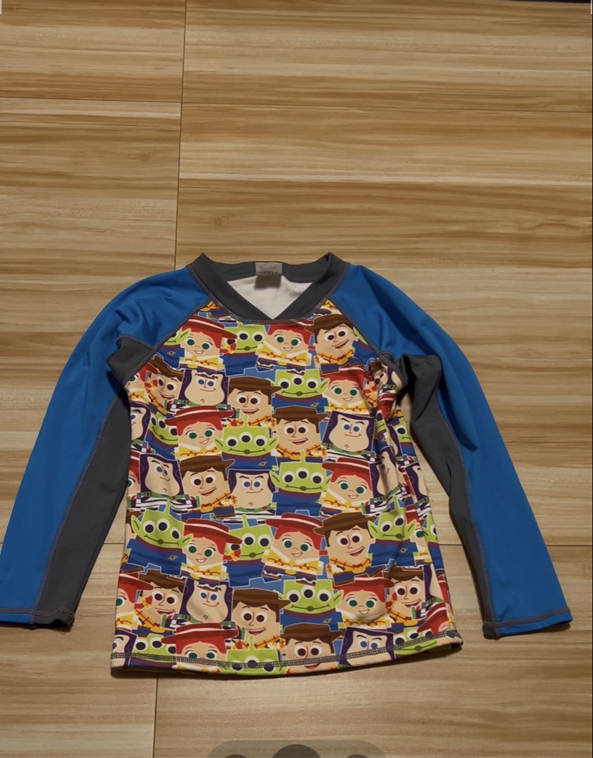 Disney Toy Story Rash Guard / 140, Babies & Kids, Babies & Kids Fashion ...
