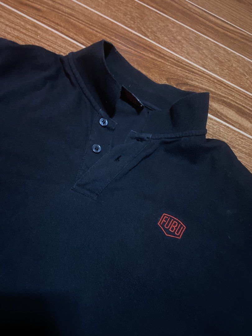 FUBU Polo Shirt 2XL (Category: Tshirts & Polo Shirts ) located in Taguig. Submitted by cool.hellraiser (Listing ID 1432643316, Image 3). Description: - FUBU polo shirt - Black with red logo - Size: 2XL - Collared neckline with buttons - Comfortable material - Classic and versatile design.