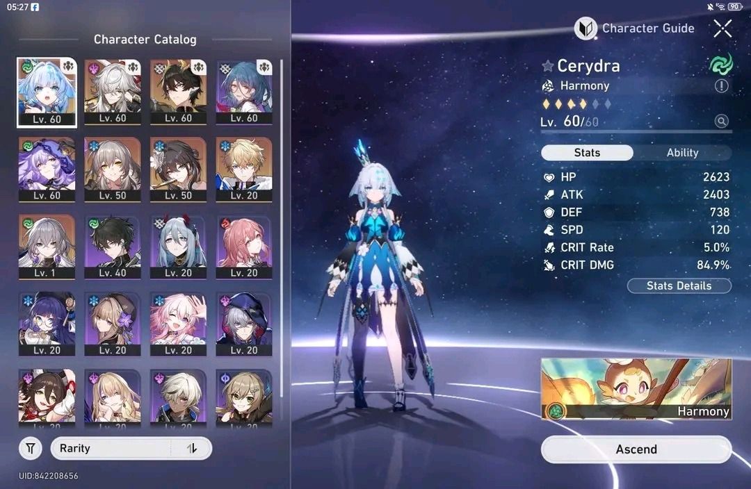 Honkai StarRail account (Category: Game Gift Cards & Accounts) located in Caloocan City. Submitted by .chuubeans (Listing ID 1432749926, Image 1). Description: Asia No issue Has 35 pulls ( can be added more till it got sold ).