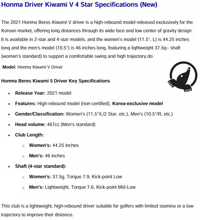 Honma Beres Kiwami V 4 Star Driver (New) (Category: Golf) located in Mandaluyong City. Submitted by quickwolf.0436d5 (Listing ID 1432642474, Image 2). Description: Origin: South korea Availability: 1 month after placing of order.