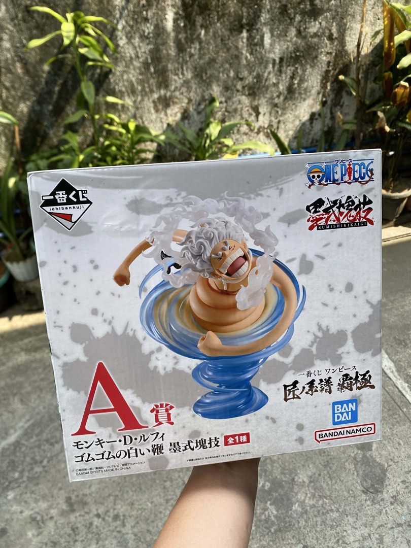 Ichiban Kuji - Luffy Nika (Category: Figurines & Statues) located in Quezon City. Submitted by dreimango (Listing ID 1432668541, Image 1). Description: ichiban kuji - Gear 5 Luffy Back in box (just no clam shell inside; no other issues) Selling from 1,800 Sale price now fro 1,500 only! Loc: Cubao, QC Lalamove ready.