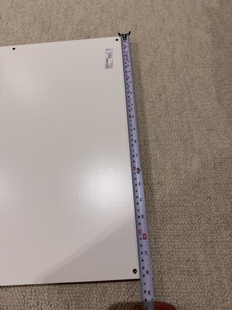IKEA KOMPLEMENT Shelf for PAX - White (Category: Shelves, Cabinets & Racks) located in Singapore. Submitted by royal_milokong123 (Listing ID 1431933778, Image 3). Description: 2X White IKEA KOMPLEMENT shelf for PAX. Dimension: Width 46cm Depth 57.5cm The shelf is new, clean and ready for use. Perfect for organizing your wardrobe or storage space..