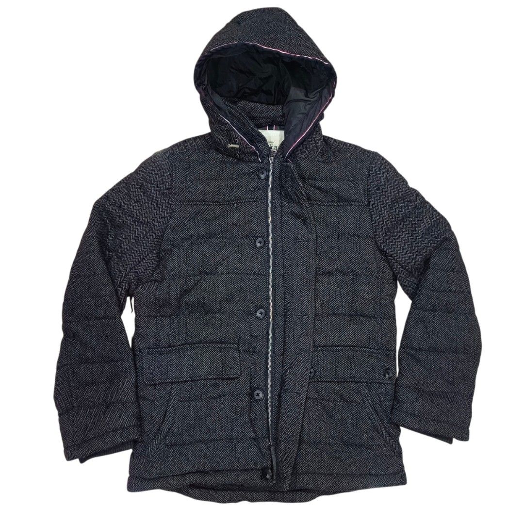 Ikka Herringbone Padded Jacket with Hood (Category: Coats, Jackets and Outerwear) located in General Santos City (Dadiangas). Submitted by _jackeith (Listing ID 1432700422, Image 1). Description: - Ikka jacket (XL) - Stylish herringbone pattern - Warm, padded design - Hooded for protection - Full zipper closure - Multiple pockets - Button details - Dark interior lining - Conditions: Issue on last Pic.