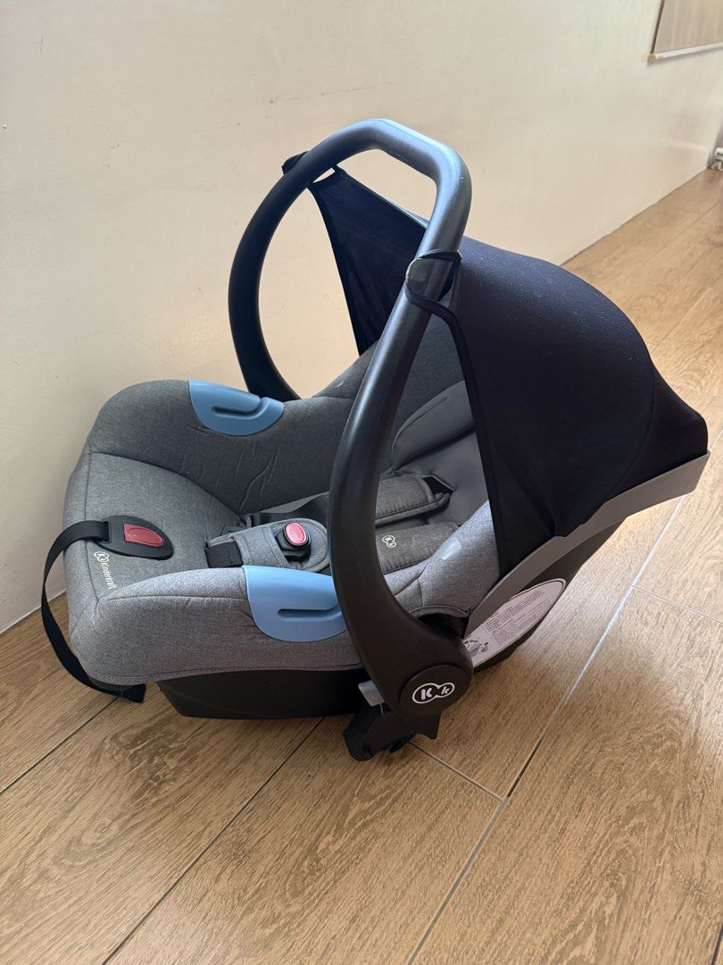 Infant Car Seat (Category: Car Seats) located in Manila. Submitted by kyleenvr (Listing ID 1432631359, Image 3). Description: Preloved Infant car seat used for 3 mos No need for installation, just secure with seat belt Mobile, doubles as a rocker With infant insert which can be removed as baby grows Kinderkraft brand (european) Orig price: 7.9k Selling: 4k Pickup in QC.