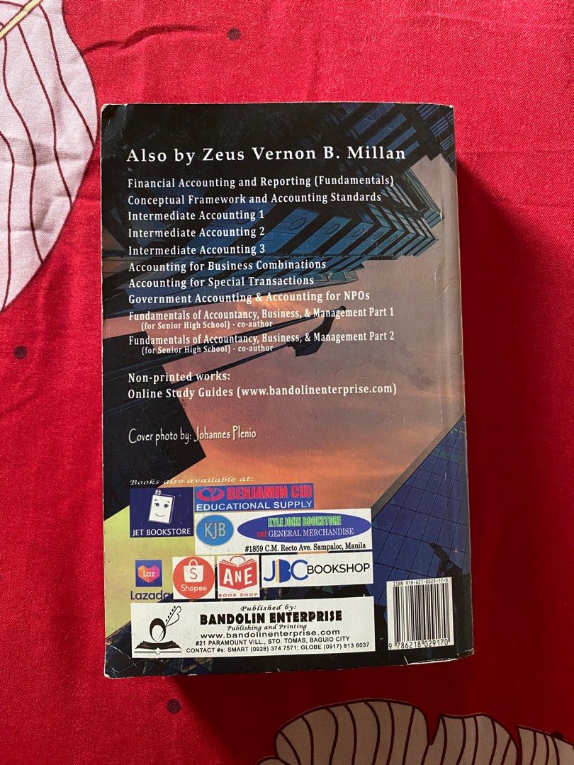 Intermediate Accounting 2 by Zeus Vernon Millan (Category: Textbooks) located in Bacoor. Submitted by kssndr_ncl (Listing ID 1432681157, Image 2). Description: 2025 Edition Barely Used, good condition. Minimal pencil marks and NO highlights. With answers on some pages. .