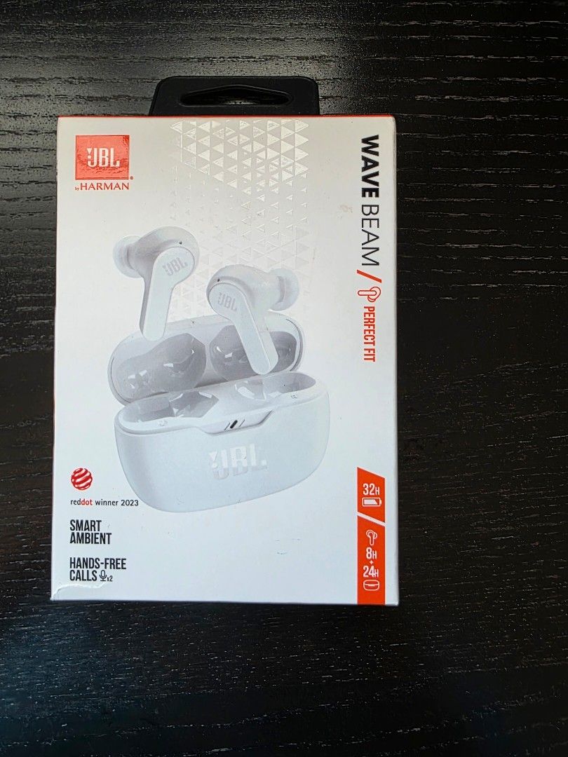 JBL Wave Beam True Wireless Earbuds - White